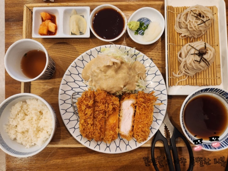 수원 망포 맛집 - 호천당 수원망포점 점보세트(돈까스/자루소바) & 돌솥알밥 정식(가케우동) 가족외식장소 추천!