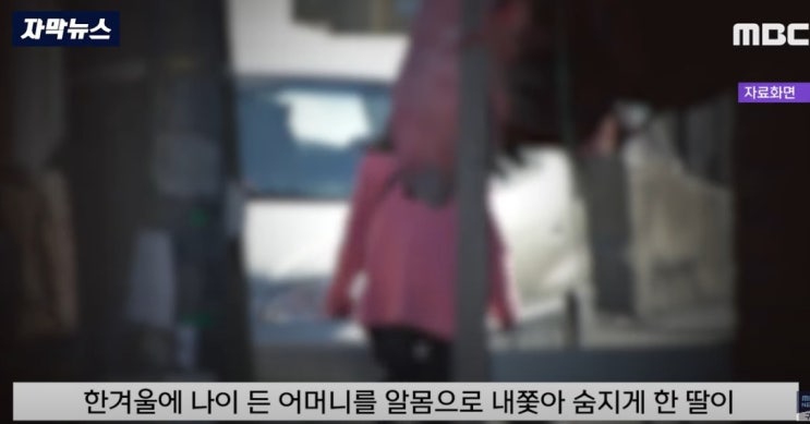 엄마 몸에서 냄새 난다고 알몸으로 내 쫓아 숨지게한 딸 징역형