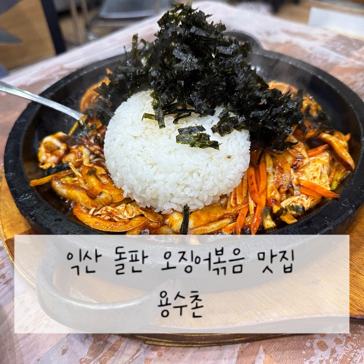  익산 맛집-모현동 매콤달콤 불 맛 가득했던 오징어볶음 찐 맛집 ʻ용수촌ʼ
