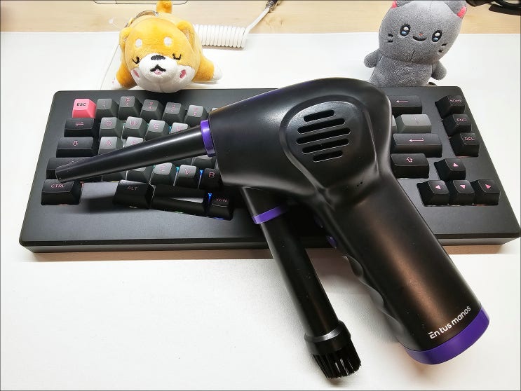  간편하게 먼지 청소 가능한 무선에어건 추천해요 루에닉 미니 에어건