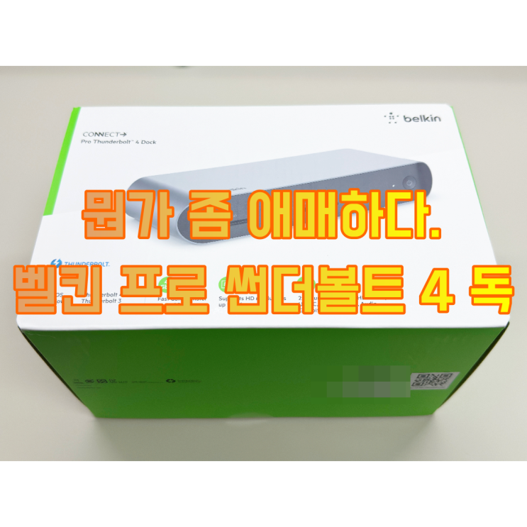  뭔가 좀 애매한 벨킨 프로 썬더볼트 4 독 INC006 qcSGY