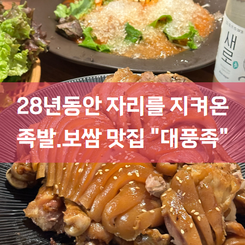  [보문동족발/보문동술집] 탱글한 족발에 와인한잔 어때? "대풍족"