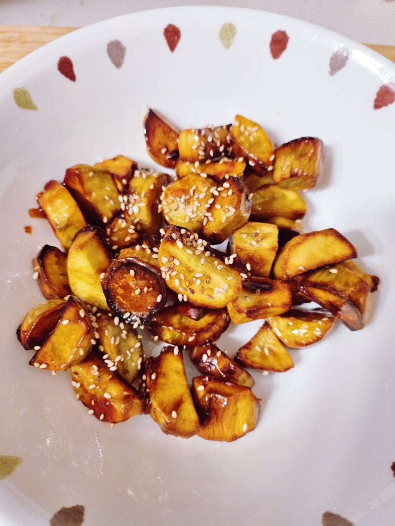 고구마 맛탕 고구마빠스 에어프라이어 후라이팬 만들기 백종원 레시피