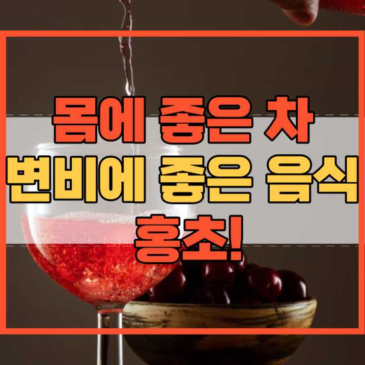  홍초 효능 몸에 좋은 차 변비에 좋은 음식 저만 몰랐나요?