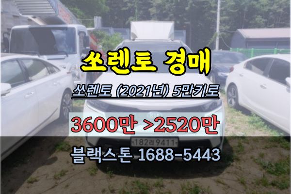  쏘렌토 경매 SUV (2021년)[2023타경74468 남양주지원차량