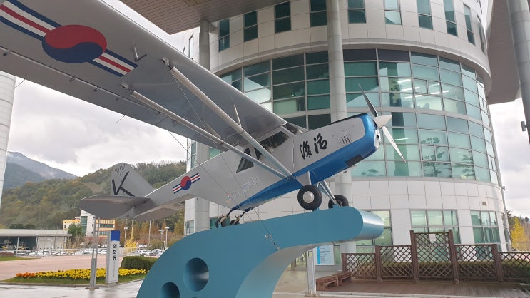<b>사천시청</b>에 전시된 부활호 개량복원기