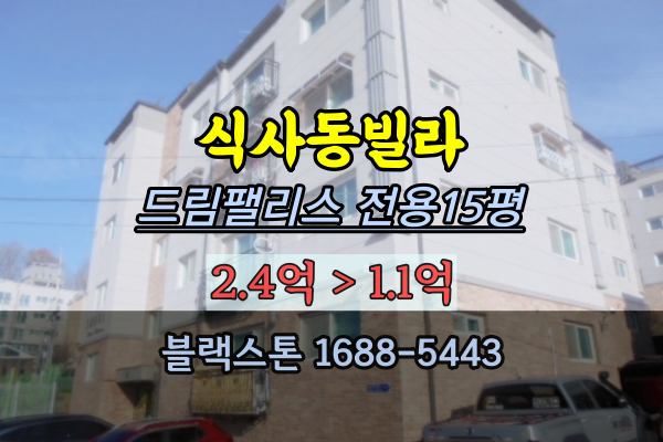  고양시빌라경매 드림팰리스 엘레베이터 있는 빌라 1억 식사동부동산