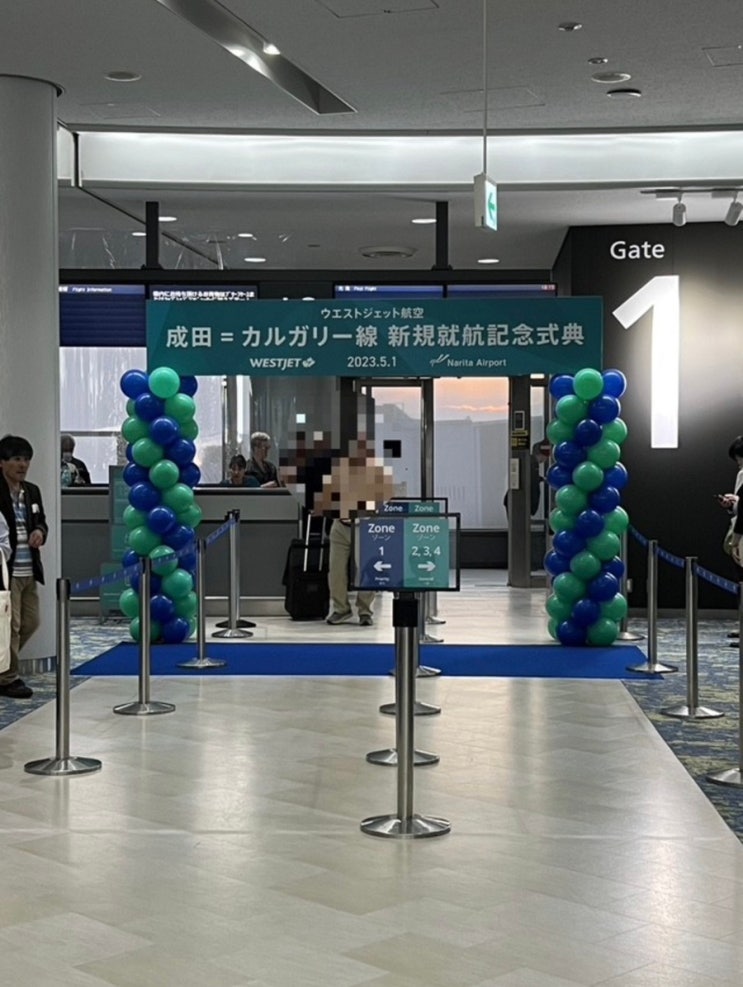  웨스트젯(WS) NRT-YYC(나리타-캘거리) 직항 첫 취항 날 비행 탑승기