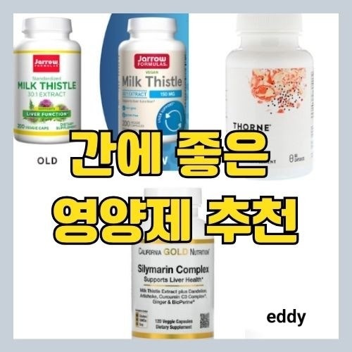  피로를 회복하고 간에 좋은(지방간 등) 영양제 추천 - 해외 직구 편