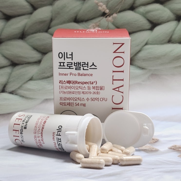  여성 건강을 위한 질건강 유산균 보장균수 50억 이너프로밸런스 셀피케이션
