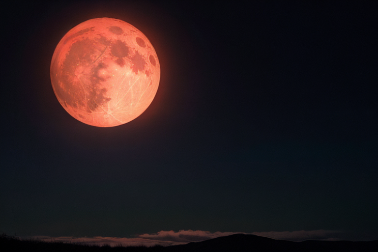 [Ai Greem] 배경_달 131: 월식, 붉은 달, 적월, 빨간 달, 하늘, 밤하늘, 상업적으로 사용 가능한 무료 이미지, 월식 일러스트, 월식 AI 이미지