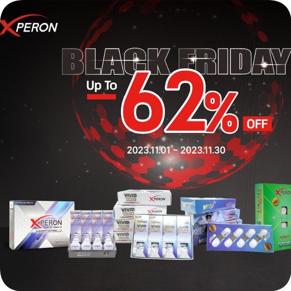  엑스페론 골프공 블랙프라이데이 62%  할인 이벤트 - Xperon BLACK FRIDAY