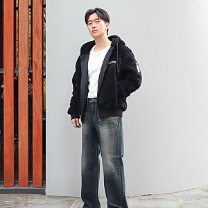 남자 지프 플리스 베어 뽀글이 후드 집업 지프웨어 후기