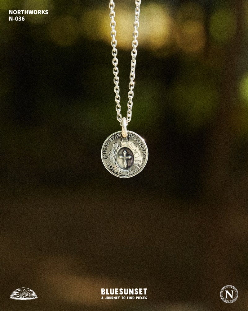 NORTH WORKS] CROSS STAMPED DIME COIN NECKLACE / N-036 / 노스웍스 : 네이버 블로그