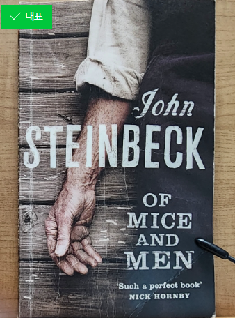 Of Mice and Men 생쥐와 인간 영어 원서, 존 스타인벡, 인생은 계획대로 되지 않는다
