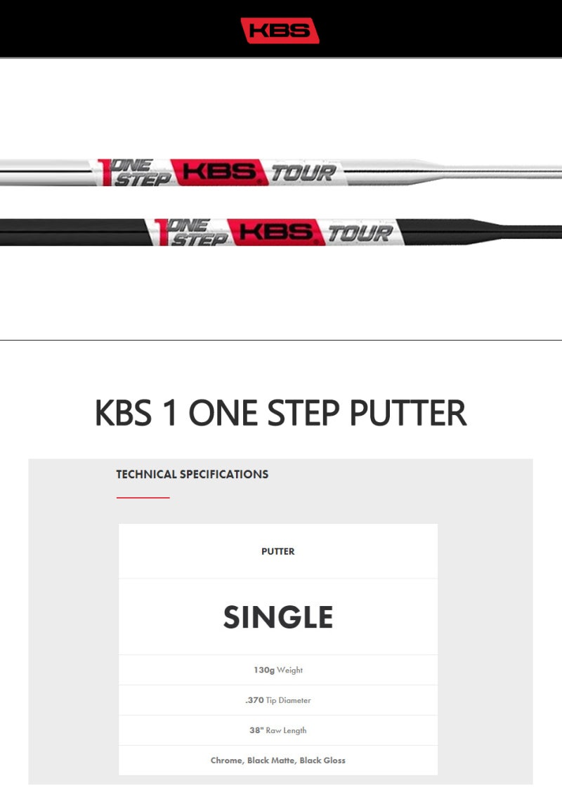샤프트-퍼터용 KBS 1 ONE STEP PUTTER 원스텝 : 네이버 블로그