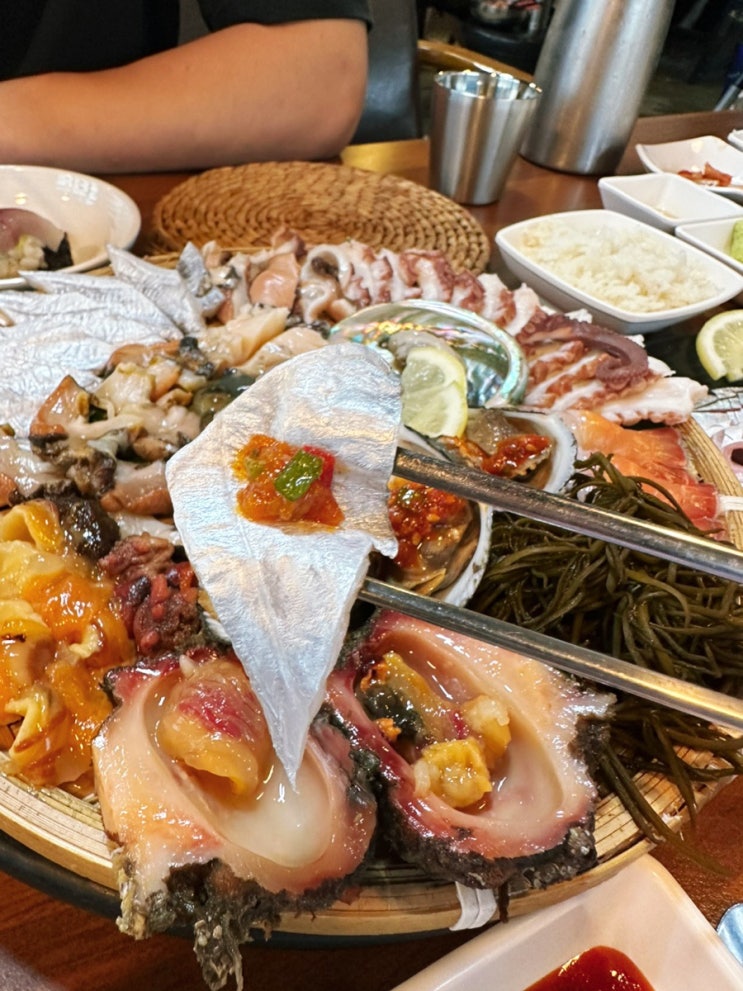  제주 회 맛집, 온평바다한그릇 바다가 통째로 들어갔다!