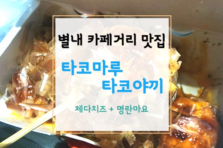  [별내 맛집] 카페거리의 별내 타코야끼 맛집 발견! 타코마루 타코야끼 별내본점