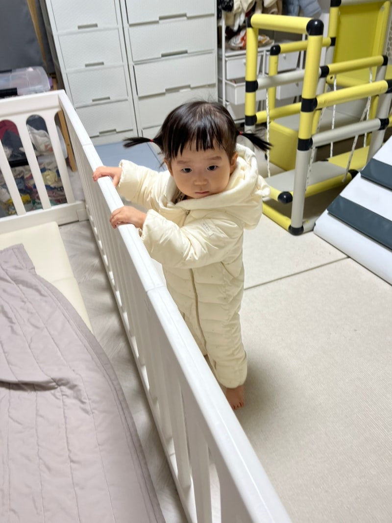 에뜨와 우주복 패딩 18m 착샷, 사이즈 팁 (21갤 아기)