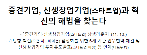 중견기업, 스타트업과 혁신의 해법을 찾는다 중견기업, 스타트업과 혁신의 해법을 찾는다