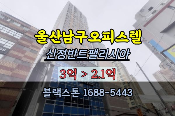  울산남구오피스텔 경매 신정반트팰리시아 2023타경1021