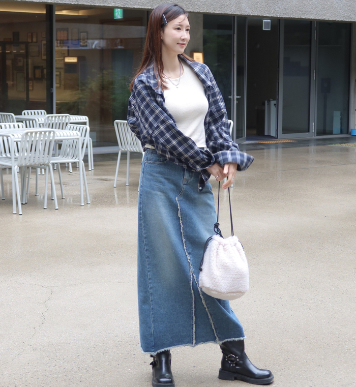  낫유어로즈 셔츠 볼레로 가디건 데일리룩 11월 코디(Notyourrose)