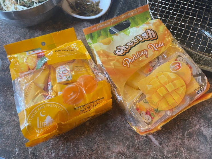 과육이 씹히는 체리쉬 망고푸딩 젤리 베트남여행 선물