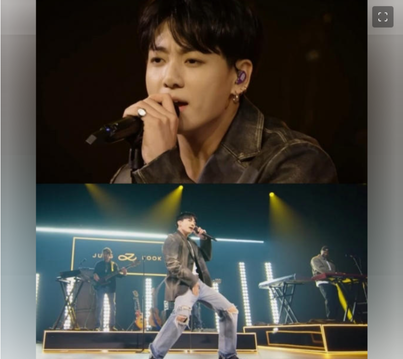정국, 환상 보컬→칼각 독무..美아이하트라디오 '레전드 무대'