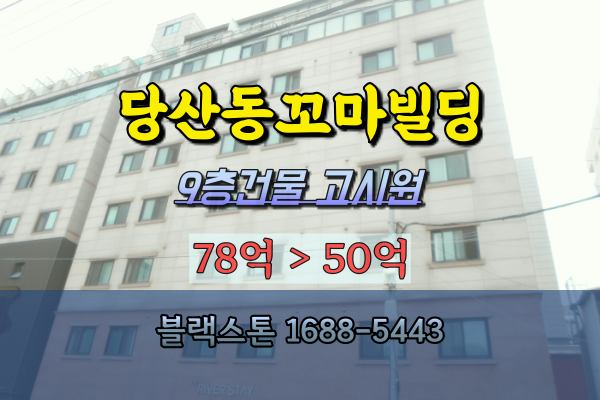  당산동 꼬마빌딩 원룸건물 경매 고시원매매 50억 [2022타경110985]