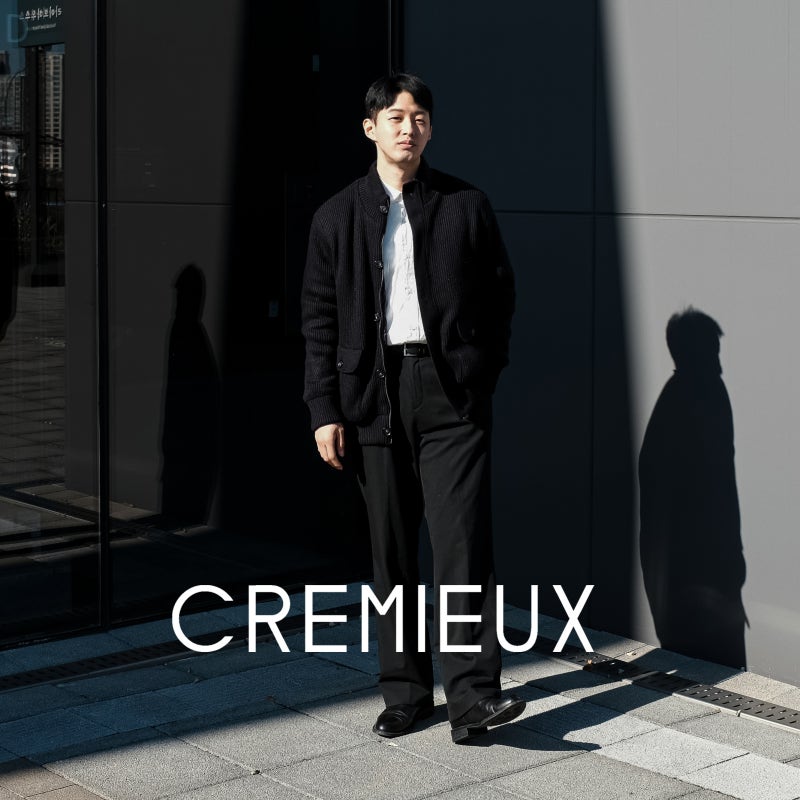 다니엘 크레뮤 니트 구스다운 점퍼로 클래식한 무드의 남자 직장인 출근룩 완성해요!
