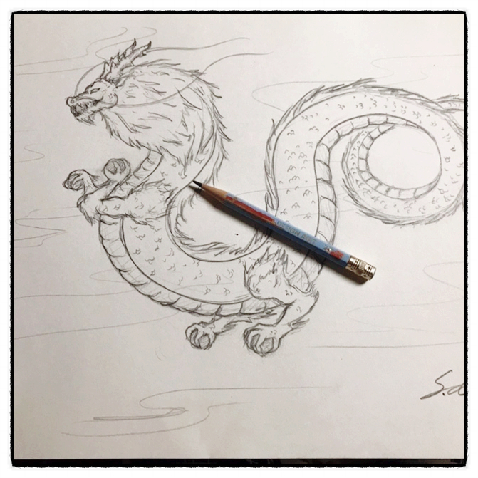 동양용 Oriental Dragon 그리기 막둥이 요청작 동양용 Oriental Dragon 그리기 막둥이 요청작