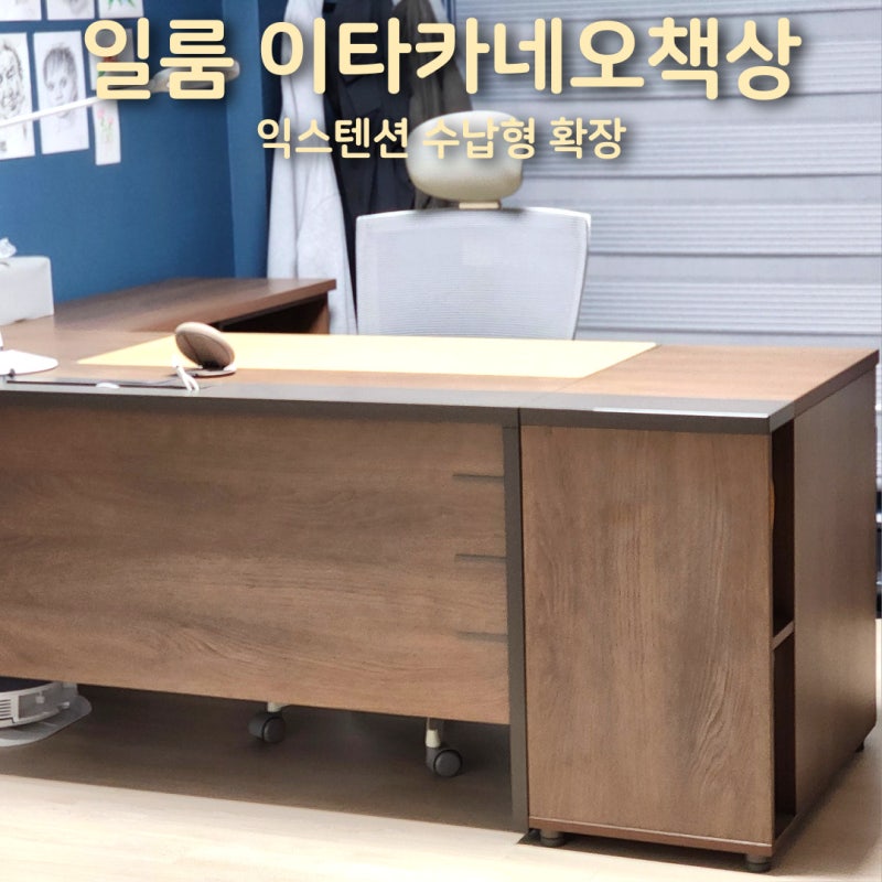 일룸 이타카네오책상 장점 익스텐션 수납형 확장 후기