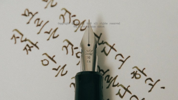  진짜 아는 것 (파이롯트 912 FA 닙으로 필사하기)