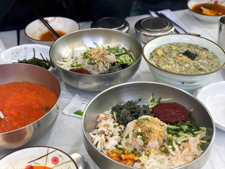 [포항/두호동] 스카이워크근처 맛집 영일대 물회 맛집 _ 마라도회식당