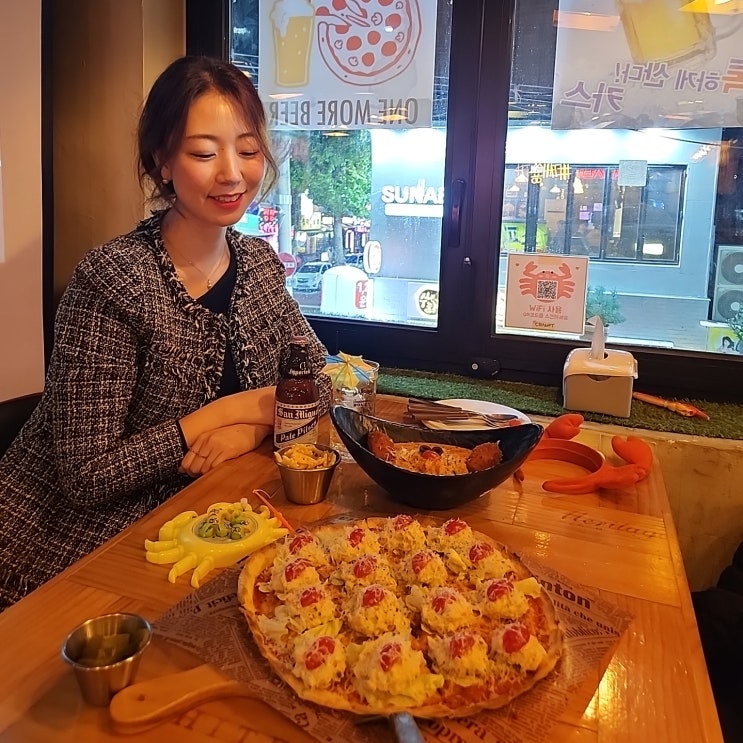  신도림 술집 크랩프트 스크린 경기 보며 단체 회식하자