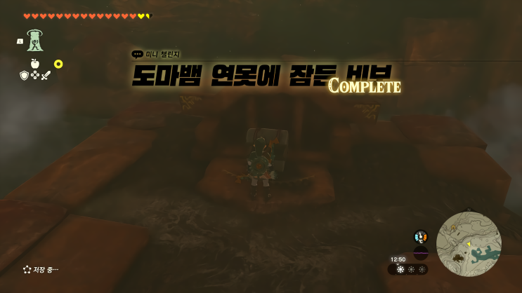  [젤다의 전설 왕국의 눈물] - 왕눈/미니 챌린지/도마뱀 연못에 잠든 비보