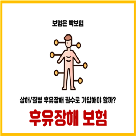 상해 질병 후유장해 보험 3~100% 장단점 및 가입방법