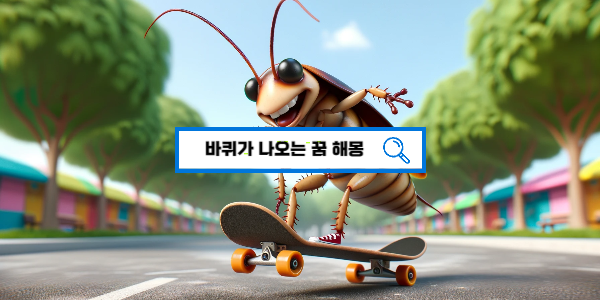  [무료꿈해몽] 바퀴벌레가 나오는 꿈 해몽