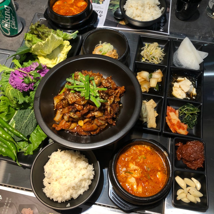  송도 오리주물럭 송도주물럭 쌈밥 맛집 킹정