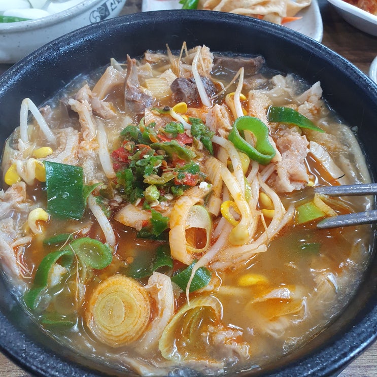 명지 행복마을 신라해장국 선지 오션시티 맨발 걷기 갈맷길