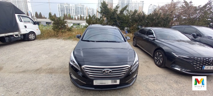 극가성비 엠씨케이광택 오산점 LF쏘나타 검정색 자동차 막플