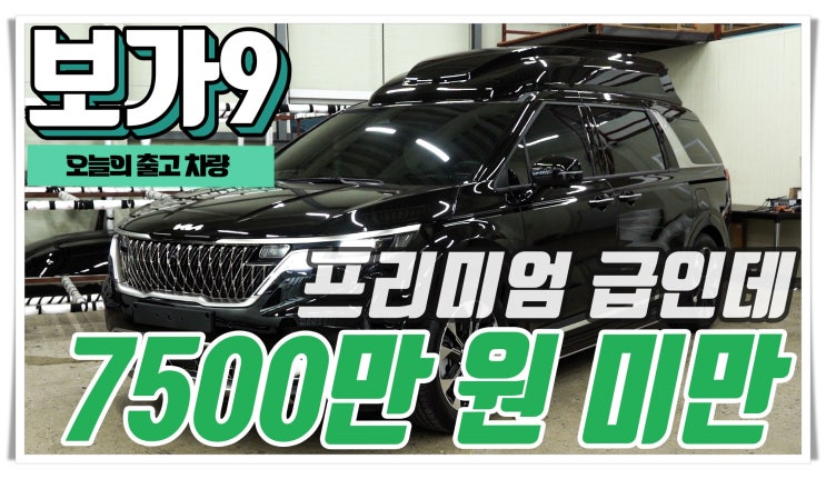  고객님의 스마트한 옵션 선택이 돋보이는 보가9 스탠다드