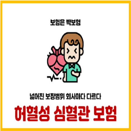  허혈성심장질환 및 심혈관질환 보험 회사 종류 비교 보장범위
