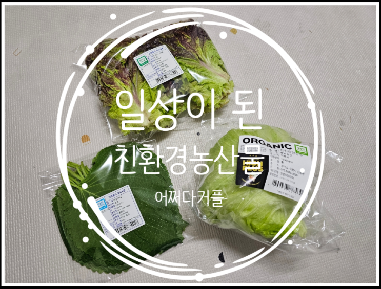  유기농, 무농약, 친환경농산물로 풍성해지는 우리집 식탁