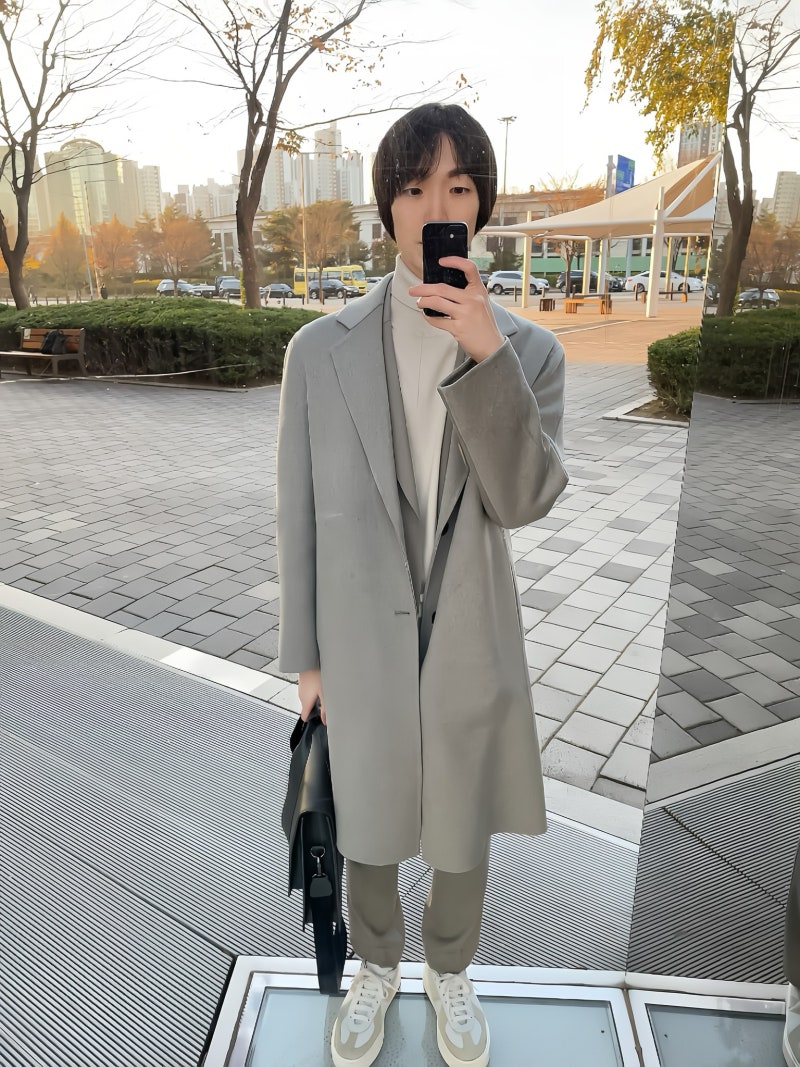 [데일리코디] 23/11/13 타임옴므 캐시미어 코트+울 셋업 개시