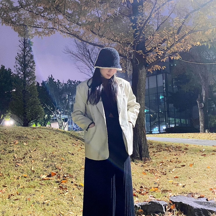  여자 쇼핑몰 바라다(varada) 크림 레더 오버핏 가죽 자켓 후기!