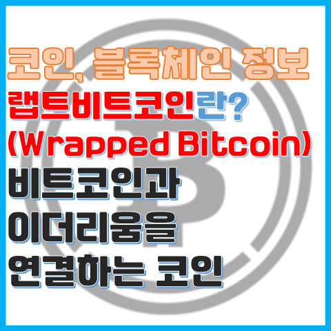 랩트비트코인(WBTC)란? 이더리움에서 쓰는 비트코인 랩트비트코인(WBTC)란? 이더리움에서 쓰는 비트코인