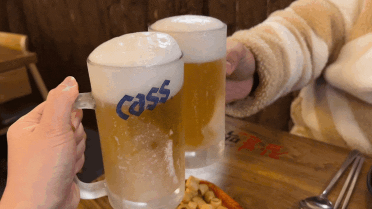  회기 술집 경희대 앞 2차로 딱인 생맥주 짚불맥주 전메뉴 메뉴판 내돈내산