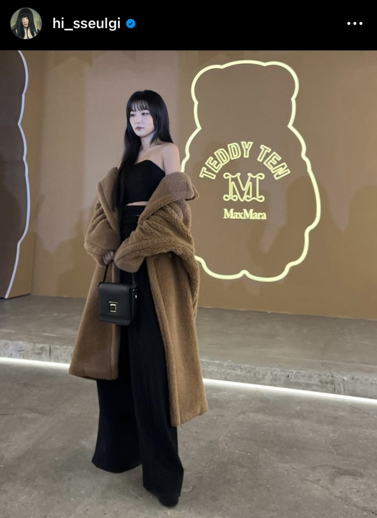  키 작은 여자 연예인 레드벨벳 슬기 롱코트 크롭 패딩 코디 모음