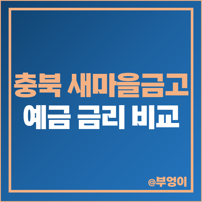 충북 새마을금고 정기예금 금리 비교 보은군 제천 영동 특판 충북 새마을금고 정기예금 금리 비교 보은군 제천 영동 특판